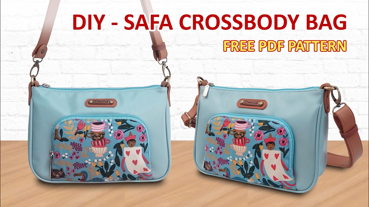 DIY Safa Crossbody Bag - How to sew shoulder bag - Tutorial cara membuat tas selempang