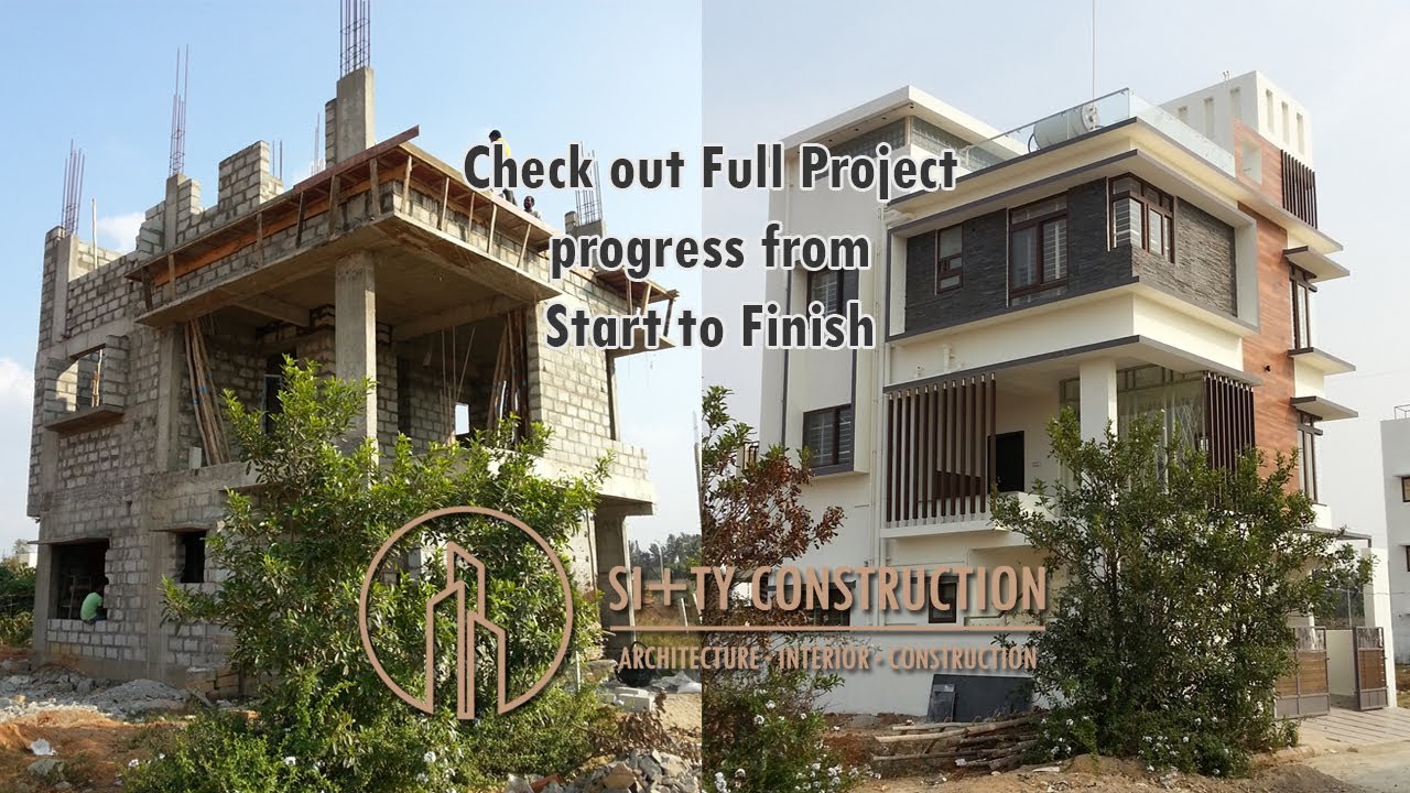 Mrs.Ann & Mr.Arun Residence @ Bangalore, Construction progress Start to Finish...