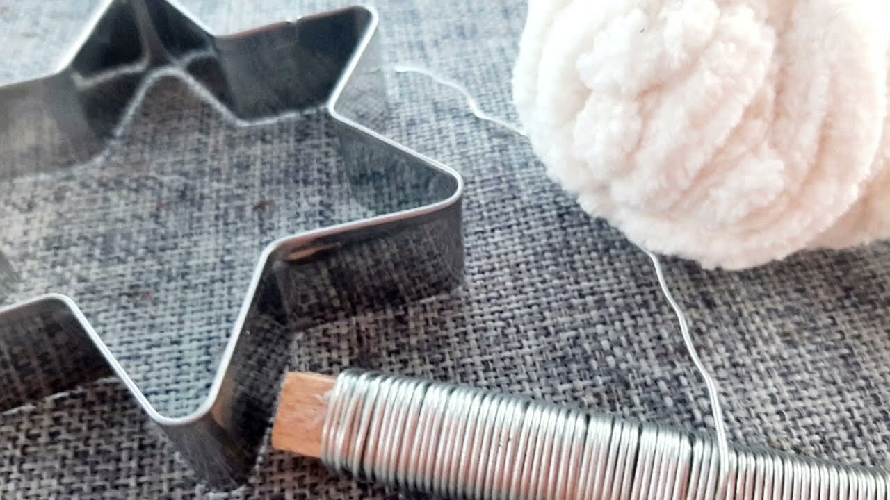 Sterne aus Draht und Wolle ruckzuck #diy #winter #star #sternengeschwister #basteln  #tutorial