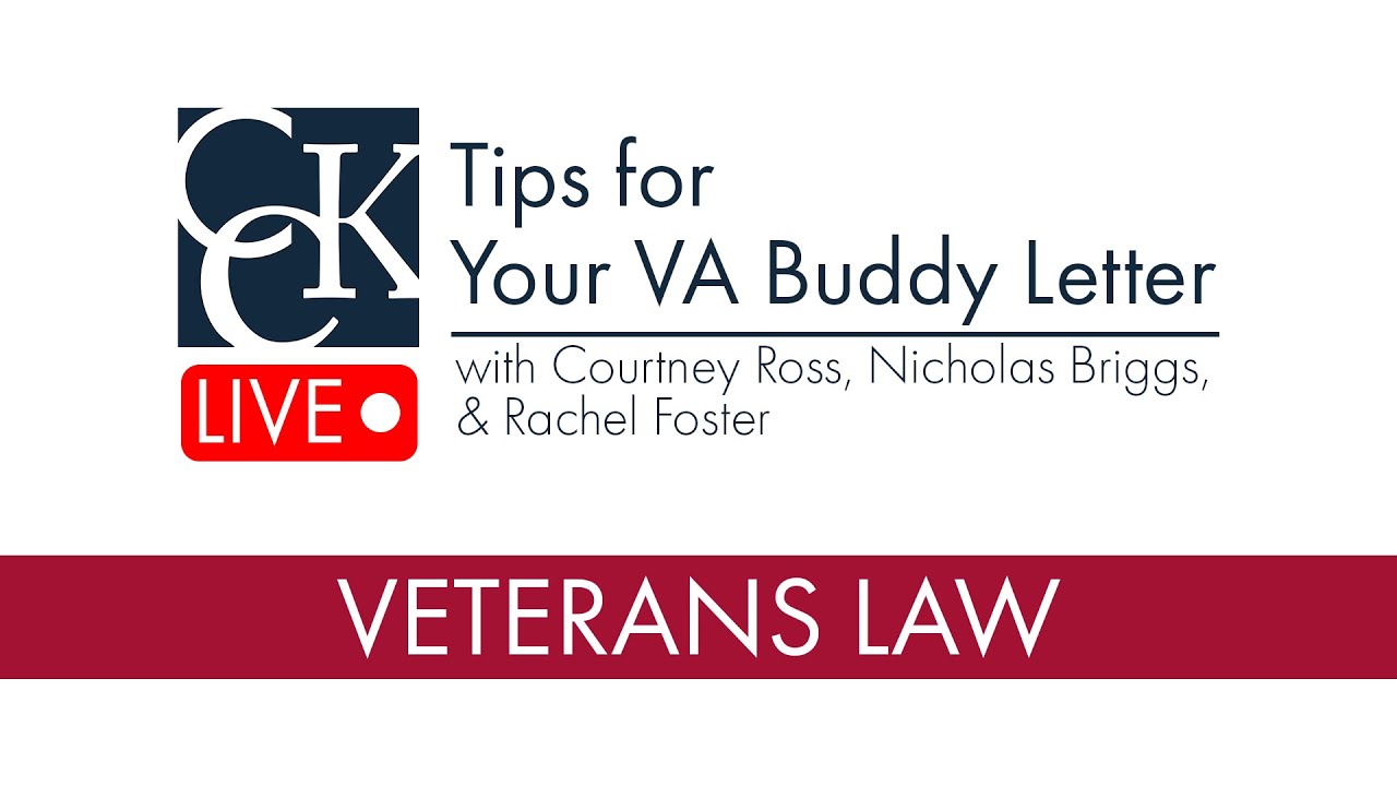 VA Buddy Letter Tips with Buddy Statement Examples