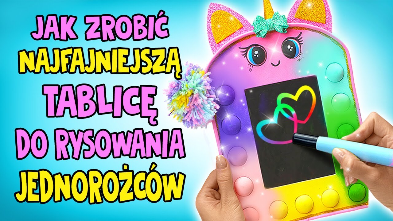 DIY Magiczna ramka z brokatem w kształcie jednorożca | Rękodzieło artystyczne, które pokochasz 🦄🌈