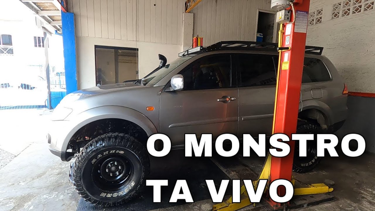 O MONSTRO TÁ VIVO | COLOQUEI LIFT + BODY LIFT + DOWNPIPE + ESCAPAMENTO 4 POLEGADAS (PAJERO TRITON)