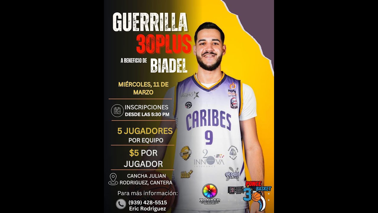 Guerrilla por Biadel // 30+ Ponce Basket.