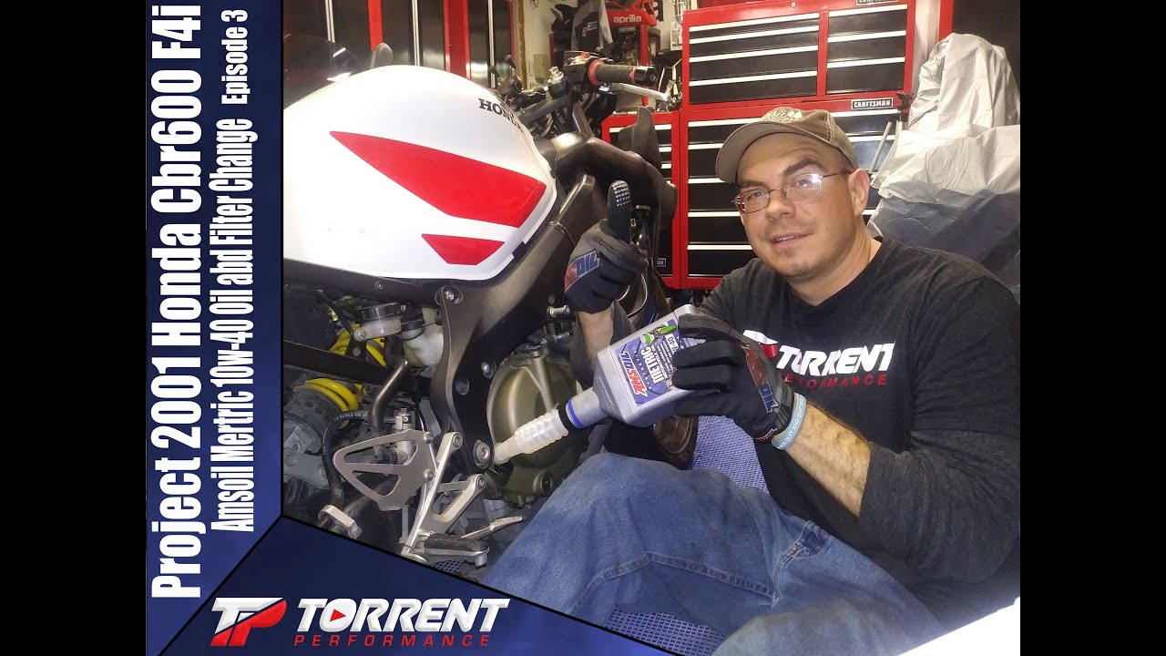 F4i Oil and Filter Change Project Honda Cbr 600 F4i Ep3