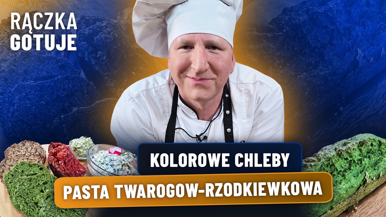 POWIEW WIOSNY W KUCHNI REMIGIUSZA! KOLOROWE CHLEBY, PASTA TWAROGOW-RZODKIEWKOWA | RĄCZKA GOTUJE