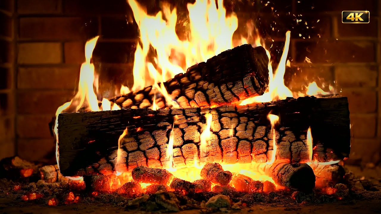 🔥 Relaxing Fire Sounds – The Ultimate Burning Fireplace with Crackling Logs | 3 Hours 4K