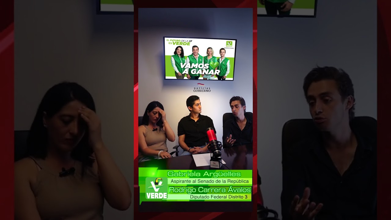 Entrevista con Gabriela Arg&uuml;elles y Rodrigo Carrera. Aspirantes del Partido Verde. #Elecciones2024