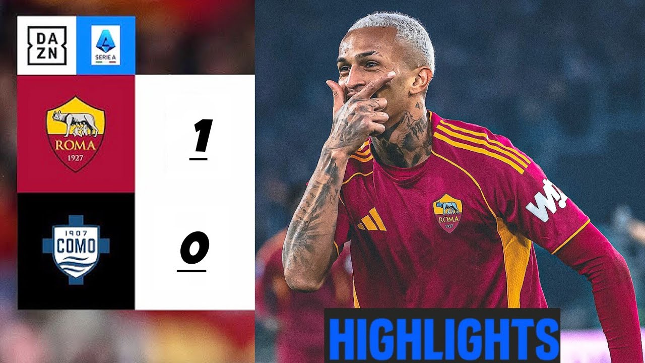 Рома - Комо 1:0 | Основные моменты | Серия А 2025 | Гол Уэсли Франсы | Рома-Комо | Рома против Комо