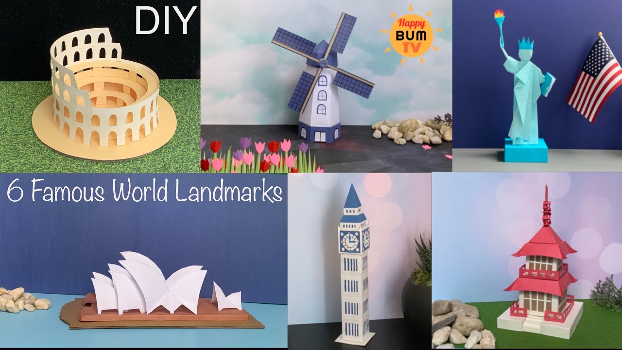 DIY PAPER LANDMARKS PART 2 I DIY PROJECTS I HOME DECOR IDEAS I DIY PAPER CRAFTS I DIY PAPER MODELS