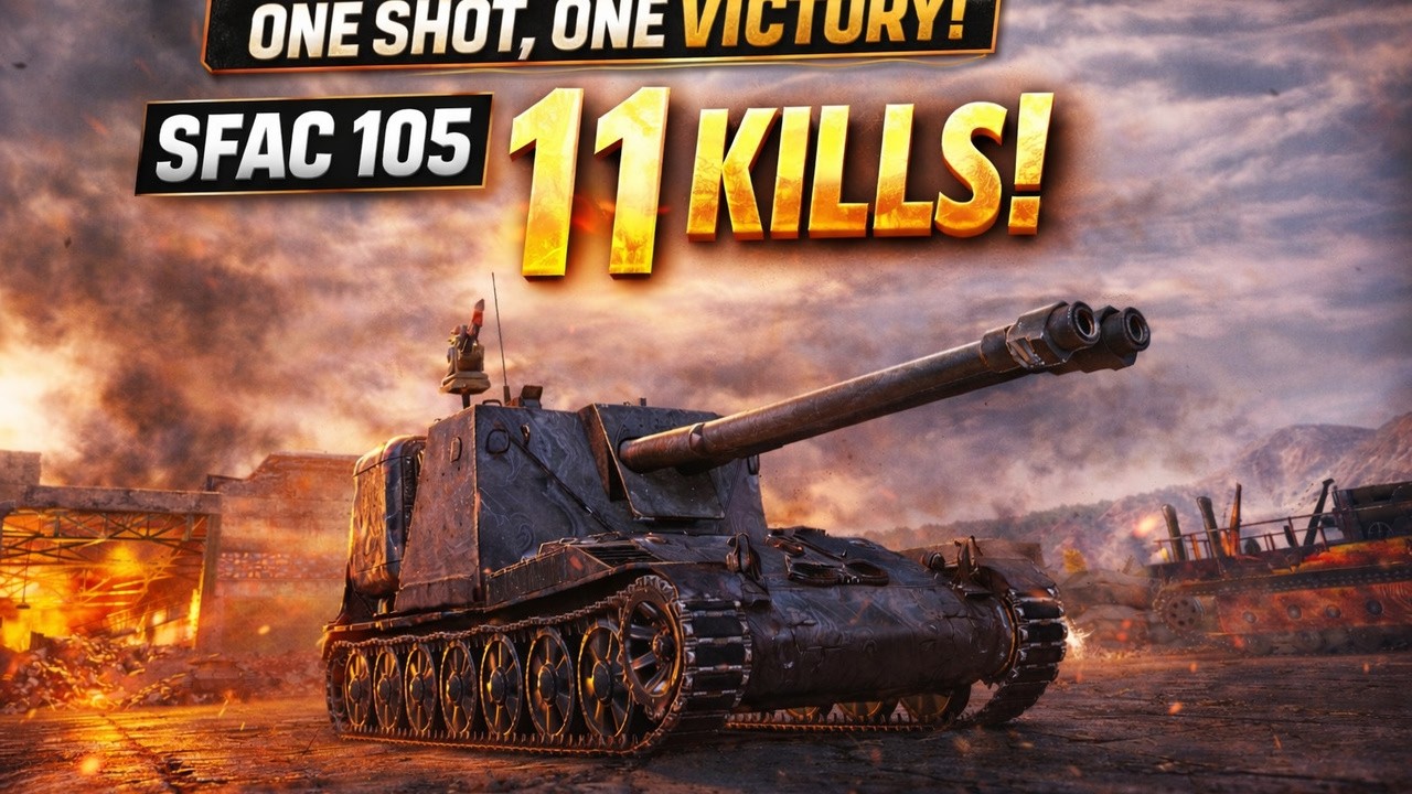 11 KILLS IN A TIER 8 DOUBLE BARREL TD?! 😱 | SFAC 105 | World of Tanks 2.0
