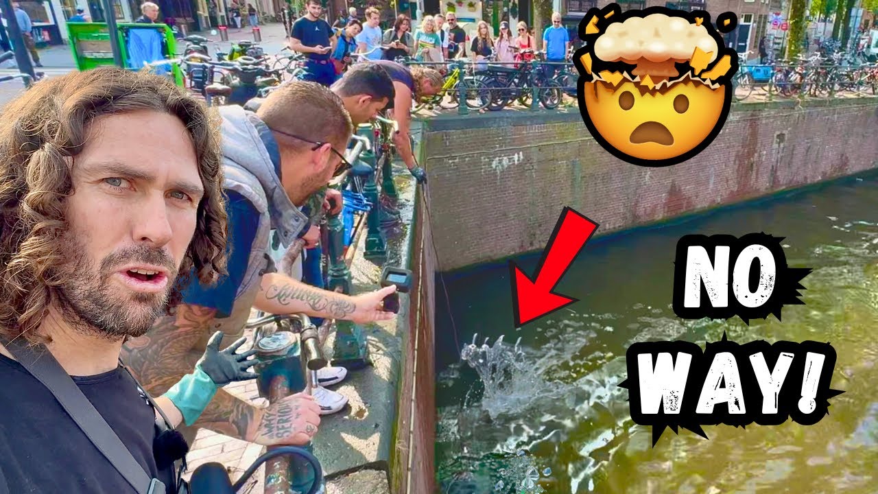 People Shocked What Our Enormous Magnet Finds in Amsterdam's Canals