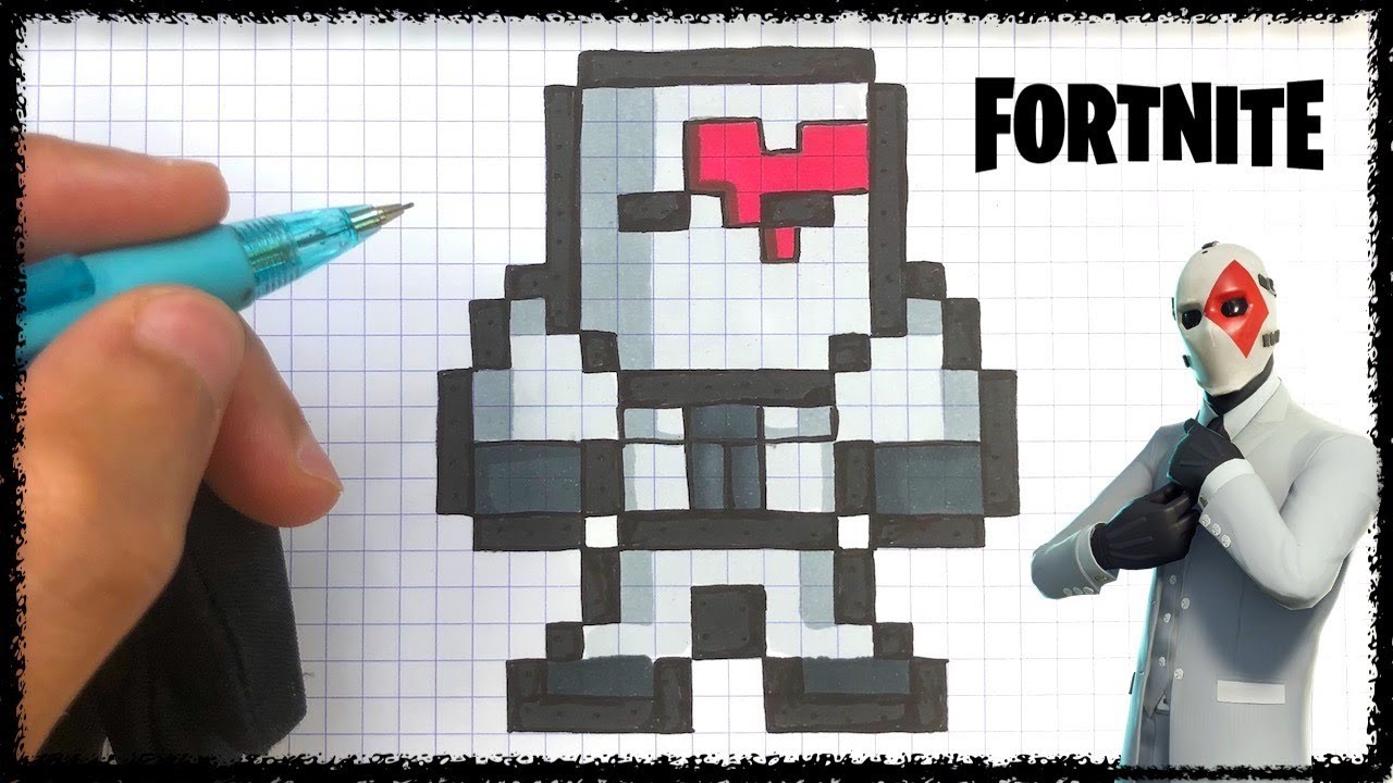 TUTO JOKER PIXEL ART - FORTNITE