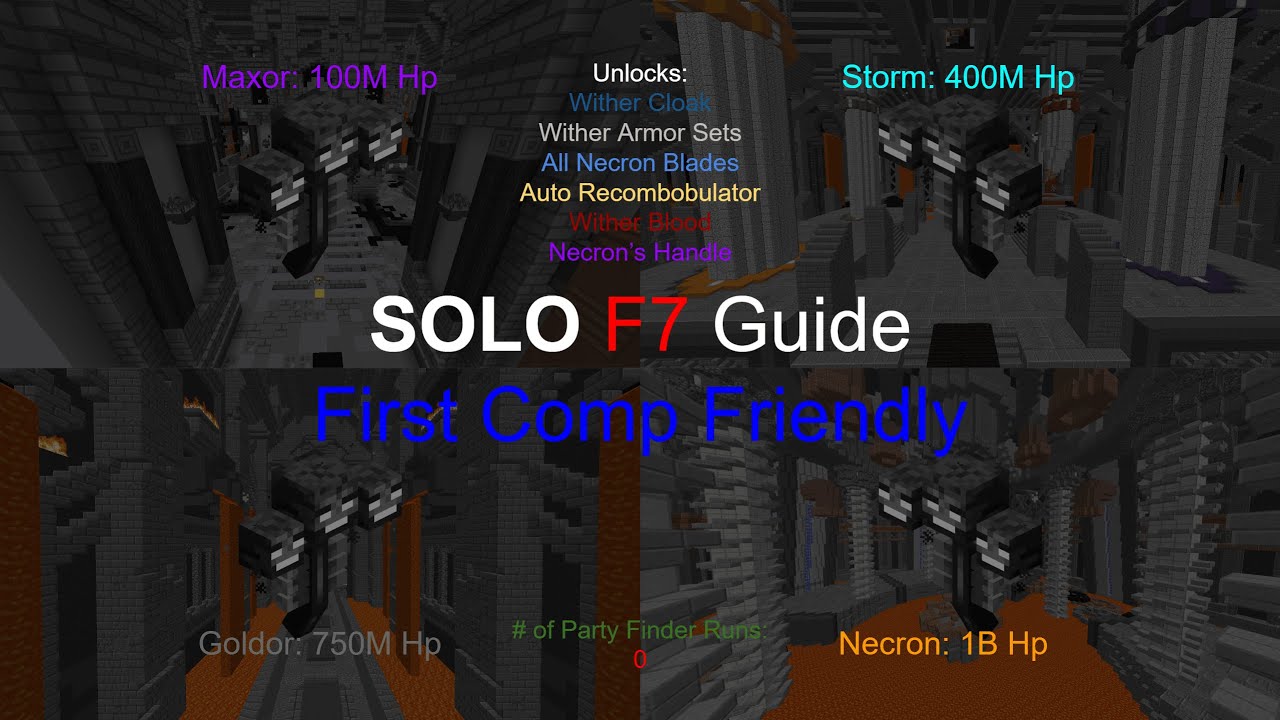 The ULTIMATE Guide to Soloing F7 (First Comp Friendly) | Hypixel Skyblock