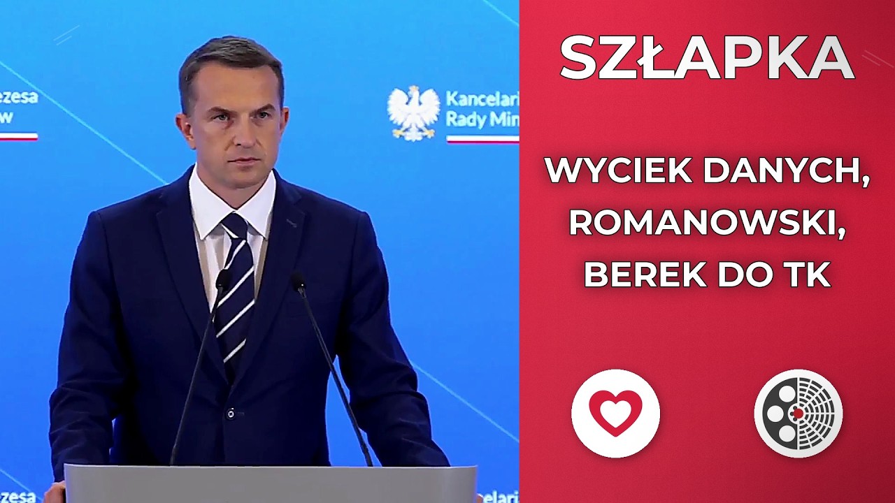 Konferencja prasowa Rzecznika Rządu Adama Szłapki