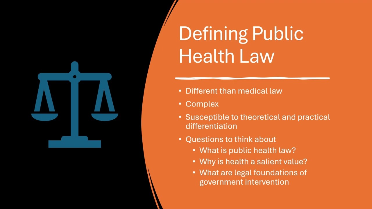 Public Health Law Foundations