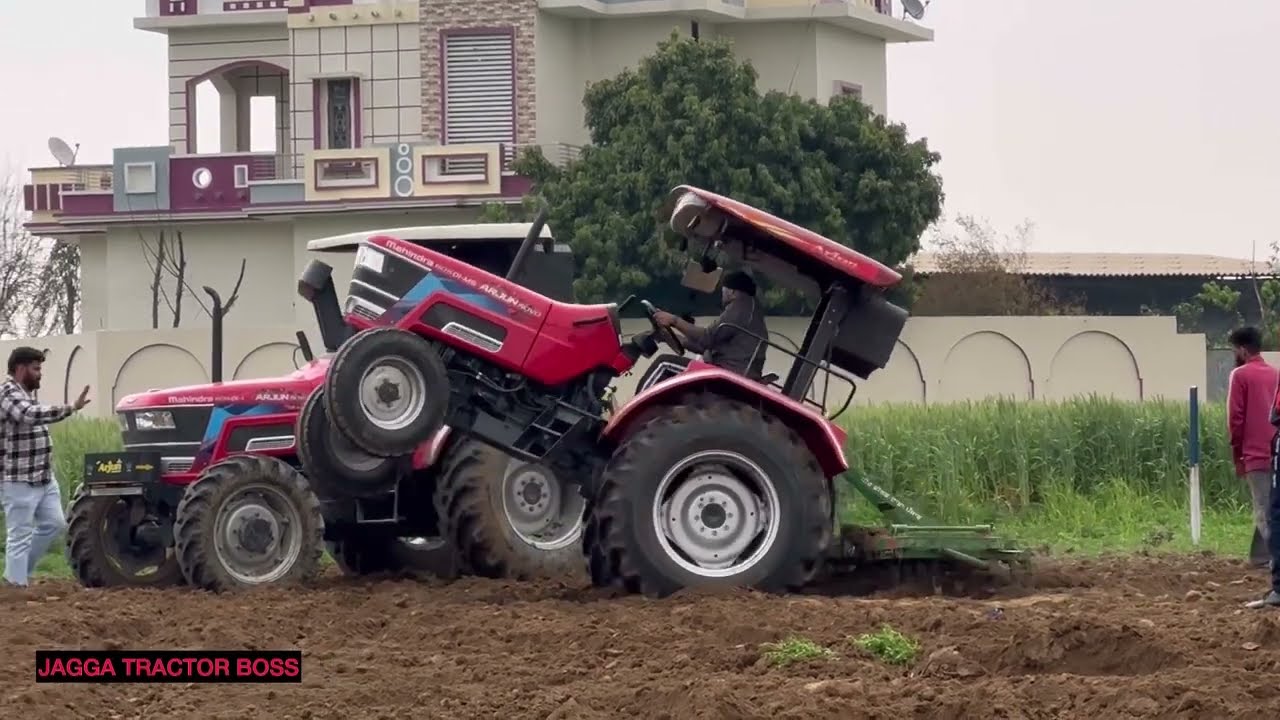 Tractor modified Mahindra Arjun novo 605 Di ps 4x4 engine Turbo diesel pump setting modify