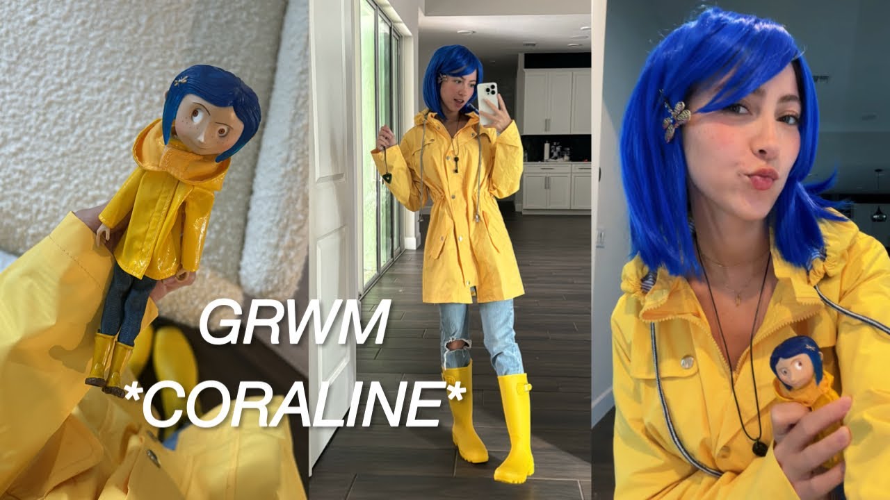 me disfrazo de CORALINE 🐈‍⬛🌙