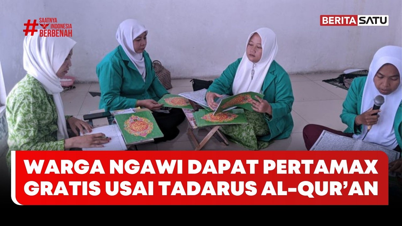 Warga Ngawi Dapat Pertamax Gratis Usai Tadarus Al-Qur’an #beritasatu