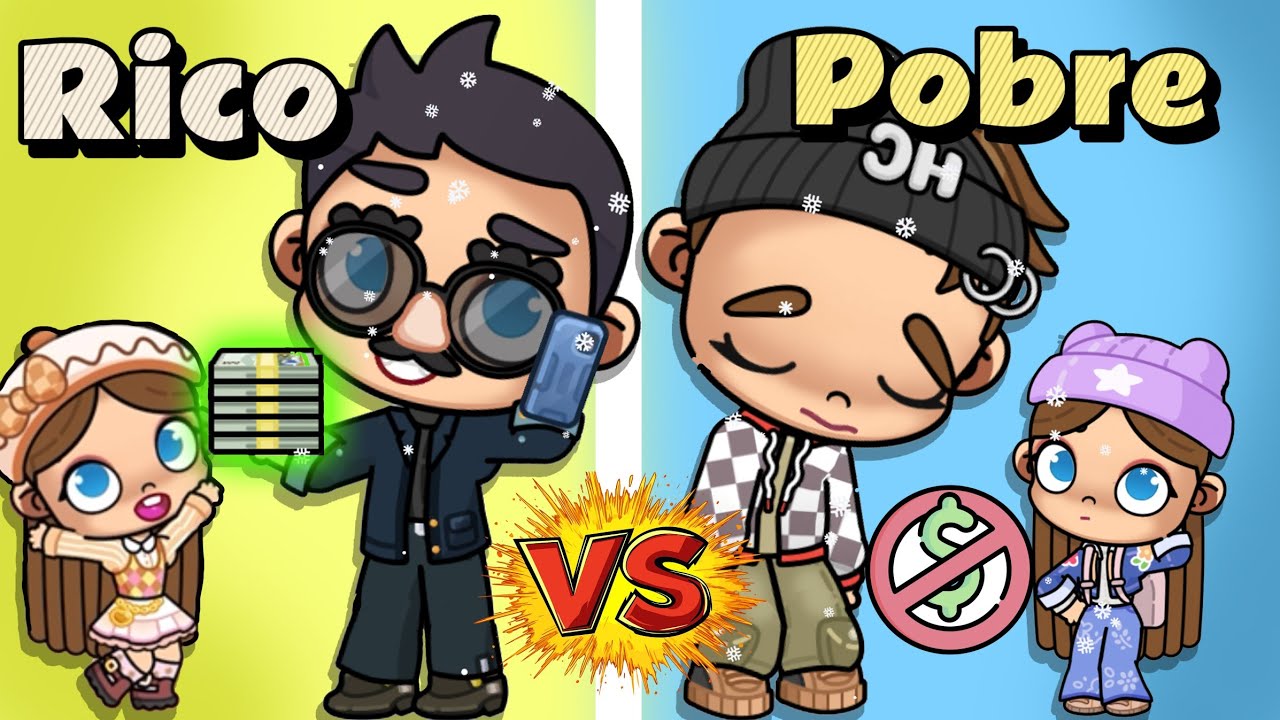 PAPA RICO Vs PAPA POBRE EN AVATAR WORLD💰🤑 