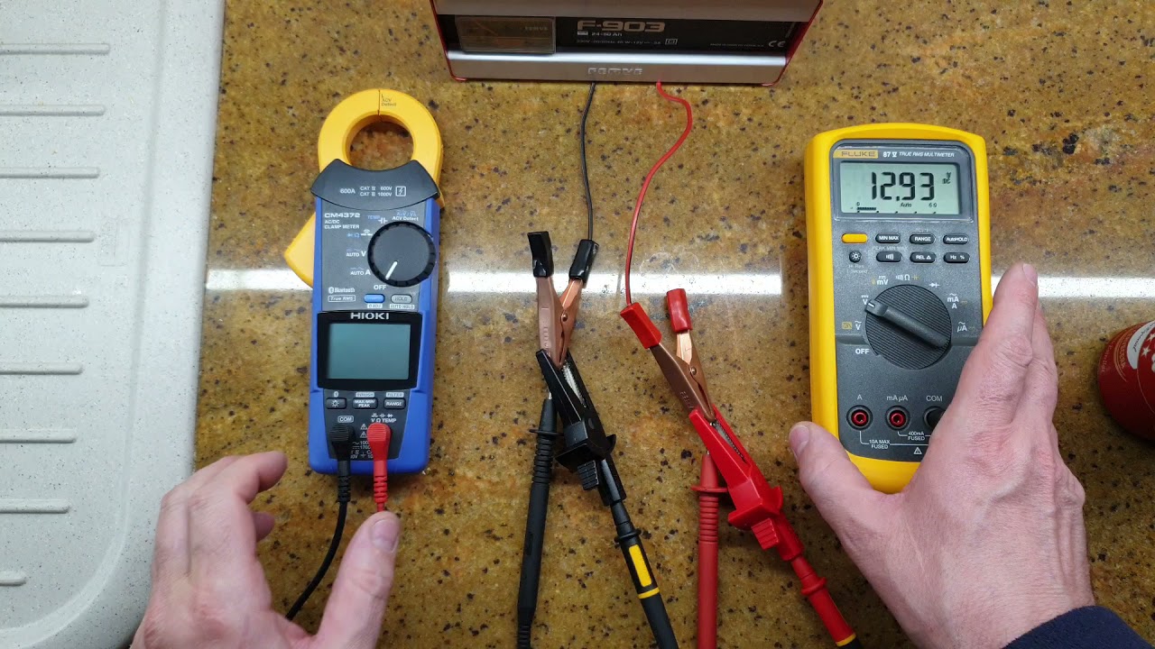Ventajas medir  AC+DC, Fluke 87V y Hioki Cm4372