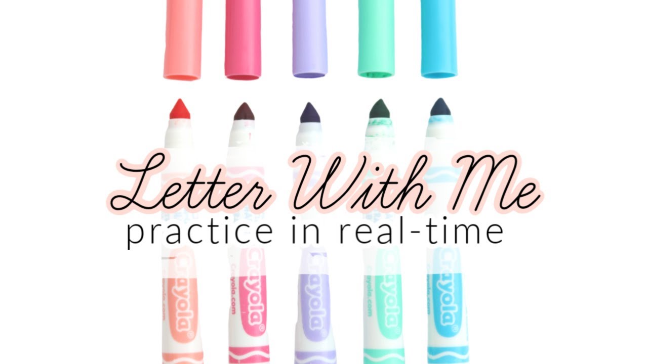 Crayola Calligraphy | LETTER WITH ME | How To Hand Letter
