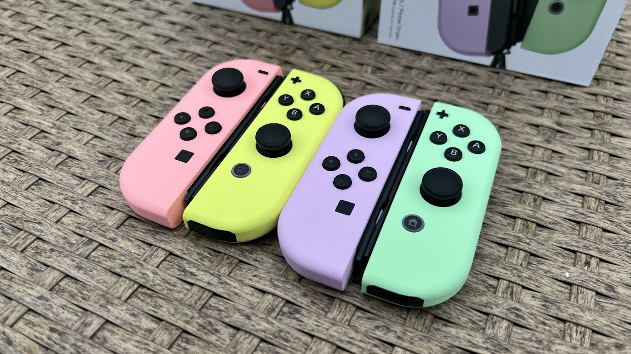 Pastel Nintendo Switch Joy-Cons (Pink, Yellow, Purple & Green) Unboxing