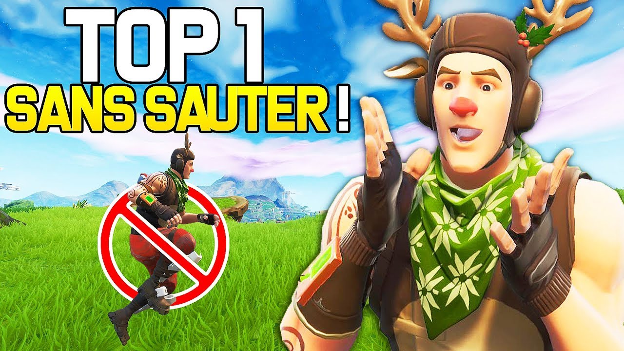 DÉFI EXTRÊME : TOP 1 SANS SAUTER UNE SEULE FOIS SUR FORTNITE !