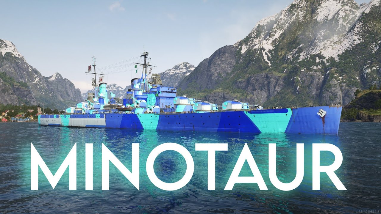 MINOTAUR - 377K / 5K xp - Commentary - WoWs Legends