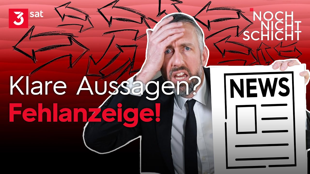 Da blickt keiner mehr durch: Widersprüchliche Nachrichten | Noch Nicht Schicht