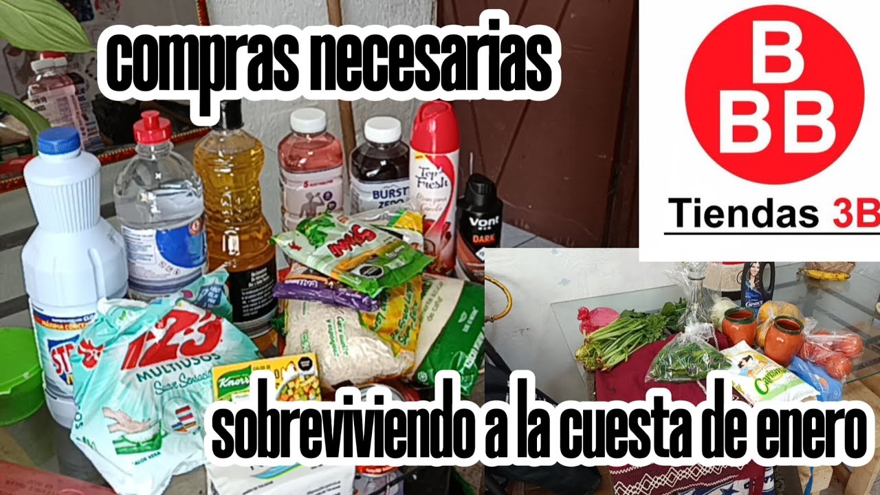 Despensa semanal de 3b✅compras en el tianguis🛍️#tienda3b #despensasemanal 