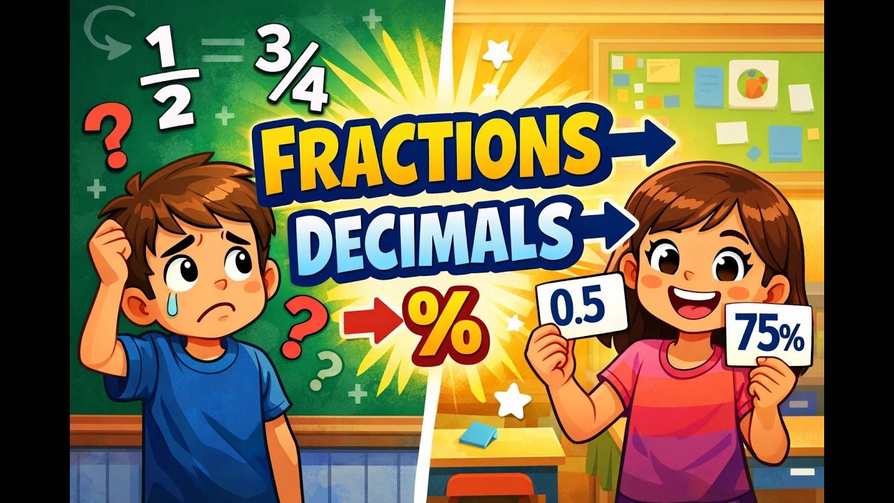 Grade 5 Math Made Easy: How to Convert Fractions to Decimals and Percents