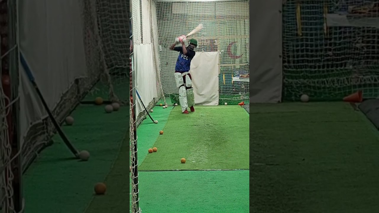 Bowling machine practice session