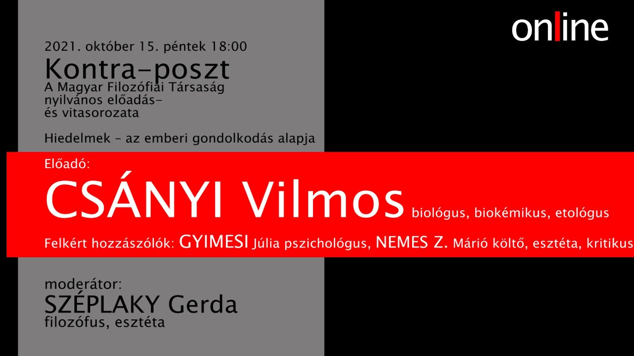 FUGA 085_online: Kontra-poszt: Hiedelmek – az emberi gondolkodás alapja CSÁNYI Vilmos
