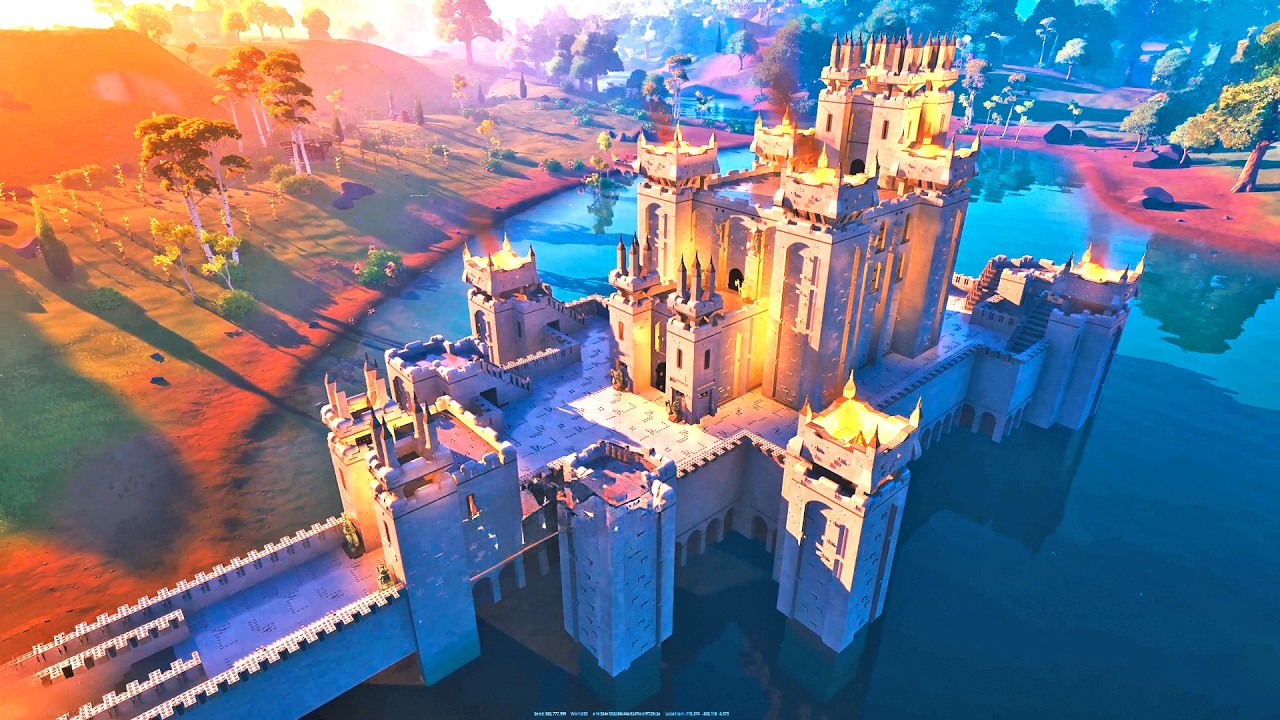 LEGO Fortnite BUILDS: How to Build a Castle for FREE! (No Paid Sets!)