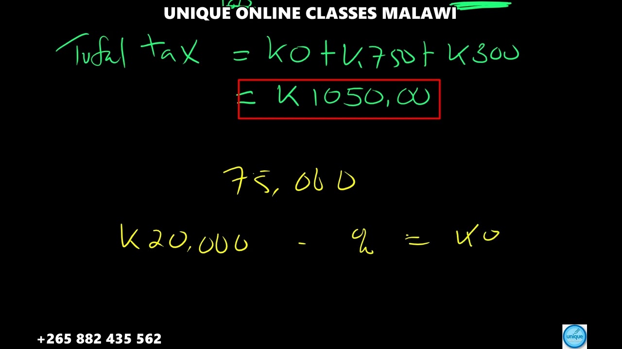 JCE maths - Monthly Tax