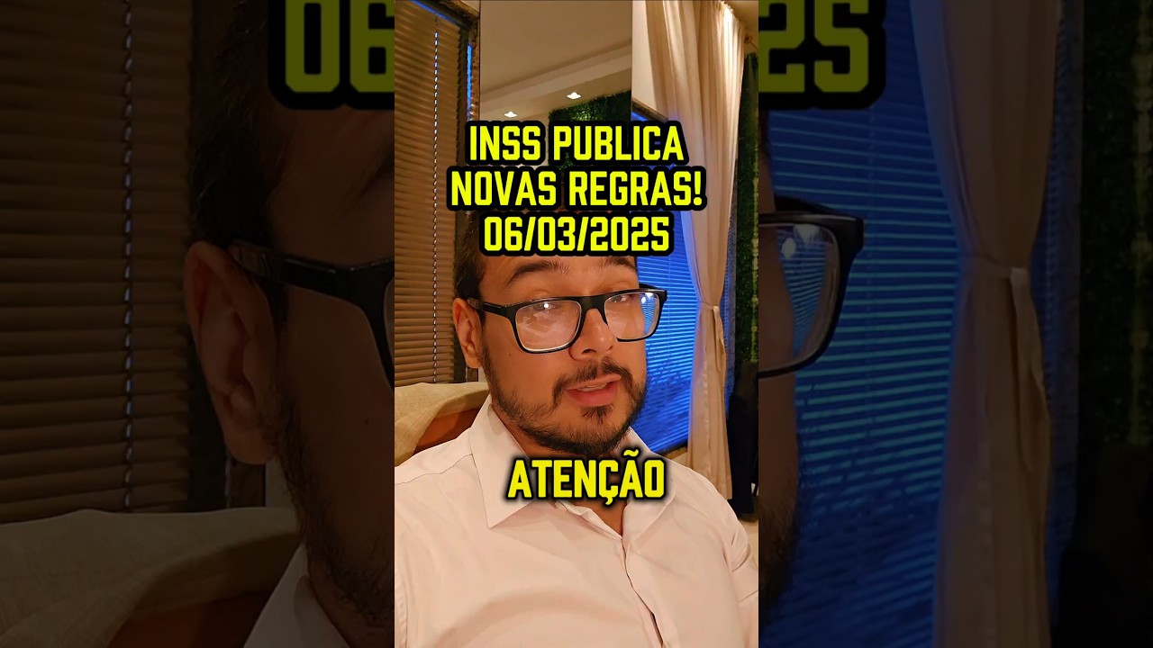 NOVAS REGRAS! INSS PUBLICOU PORTARIA!#inss #inss2025