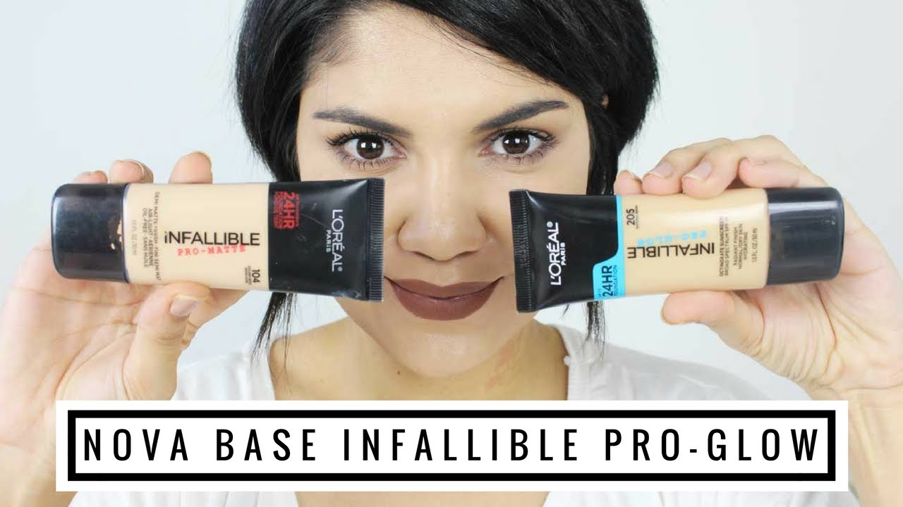 Base Infallible Pro-Glow versus Infallible Pro-Matte