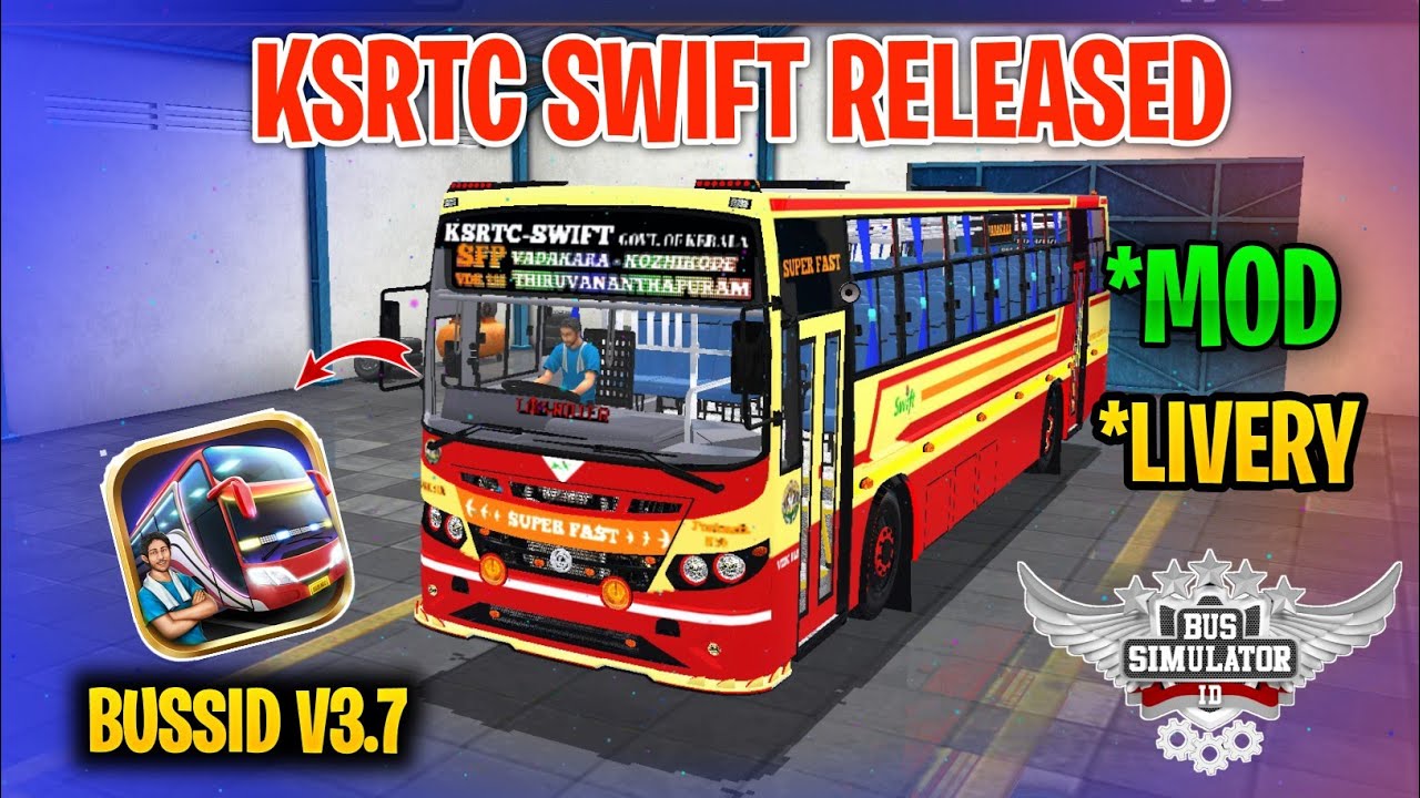New Ksrtc Bus Mod Tamil | Bus Simulator Indonesia | Ksrtc Bus Mod In Bussid #ksrtc #bus #mod