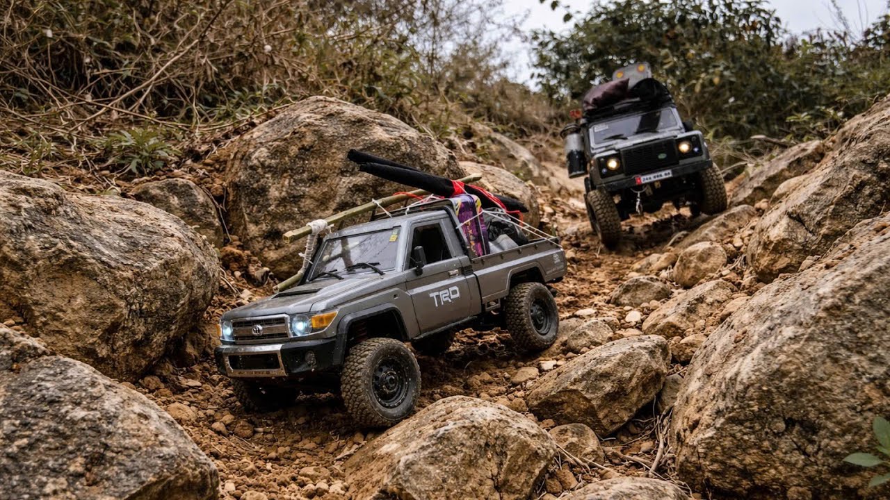Extreme RC Car Rock Crawling in Mountainous Terrain | Realistic Off-Road Adventure