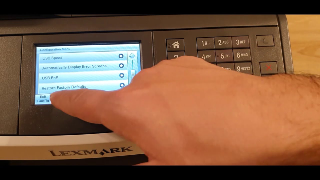 How To Reset To Default Lexmark MX317dn MX417de MX517de