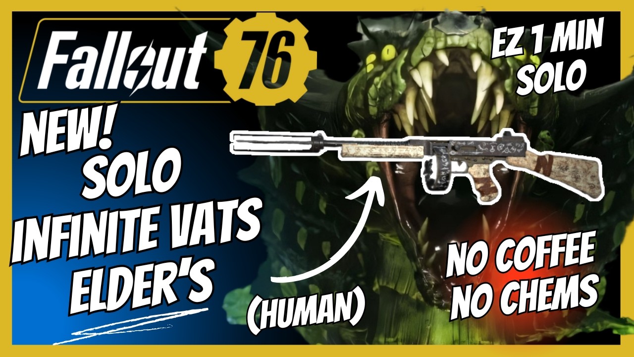 NEW SOLO INF VATS Elder's Mark No-PA Build No Coffee No Chems No Problem | Fallout 76