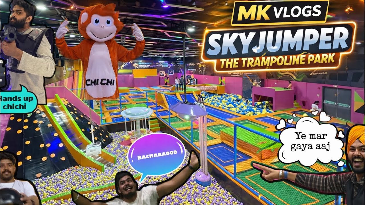 YE KYA HUA  SKYJUMPER AANE PAR  || Full Fun Park || Vlog 71 || Manukit Vlogs