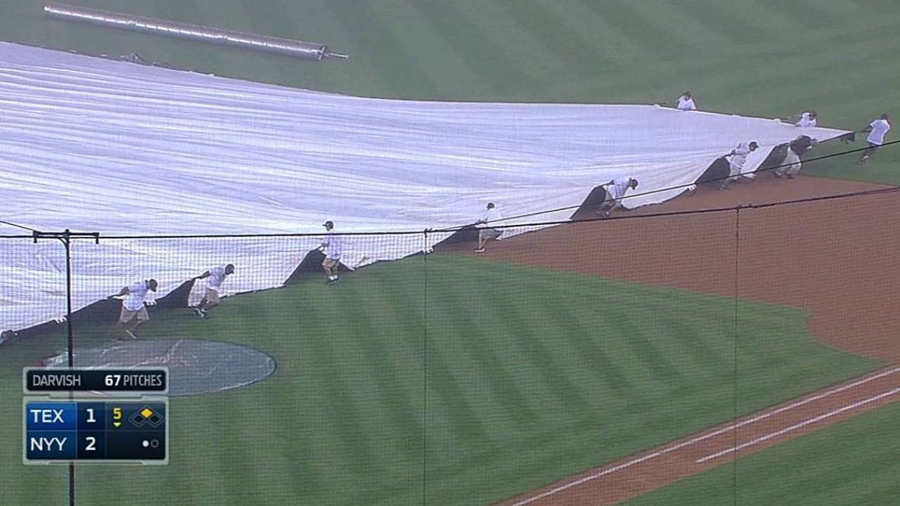 Grounds crew has trouble, batboy offers help