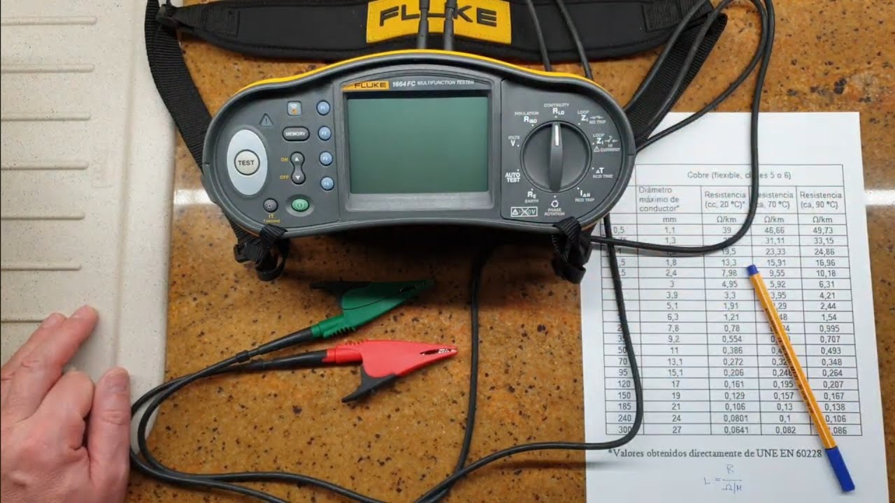 Se puede medir la longitud de un cable con nuestro equipo multifuncion? Fluke 1664Fc