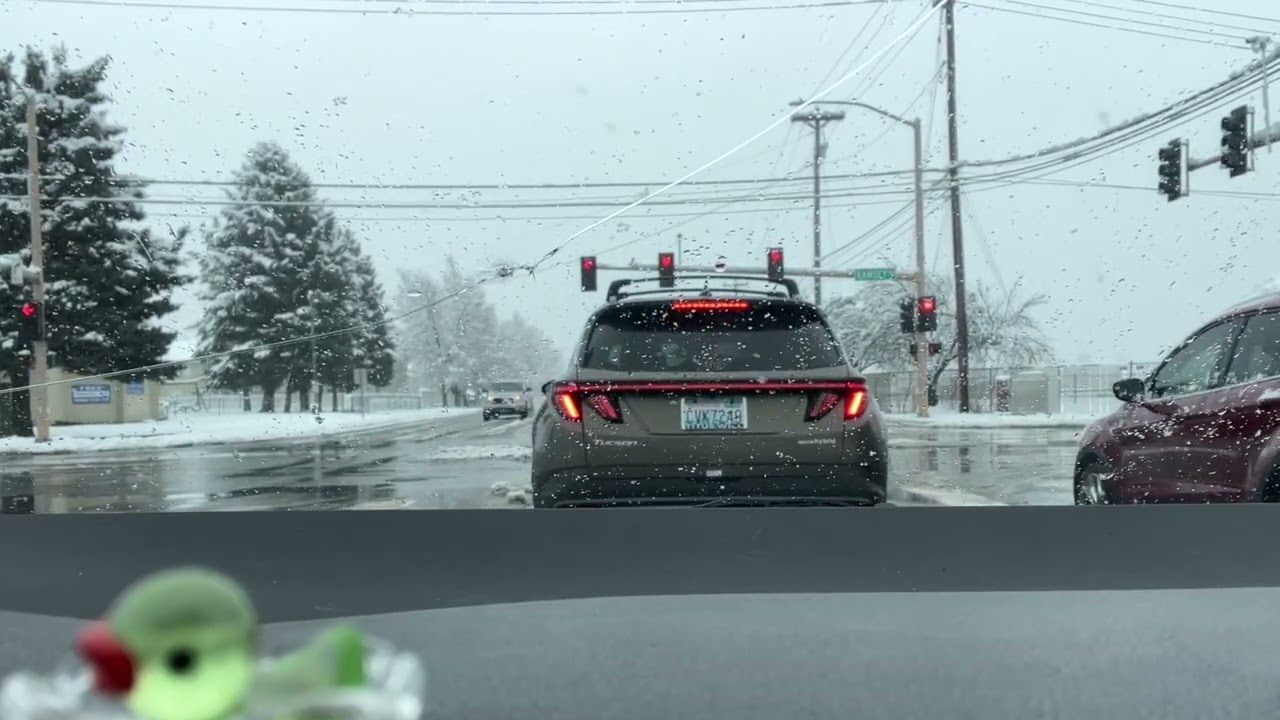Snow Day Driving in Coeur D’Alene, Idaho 
