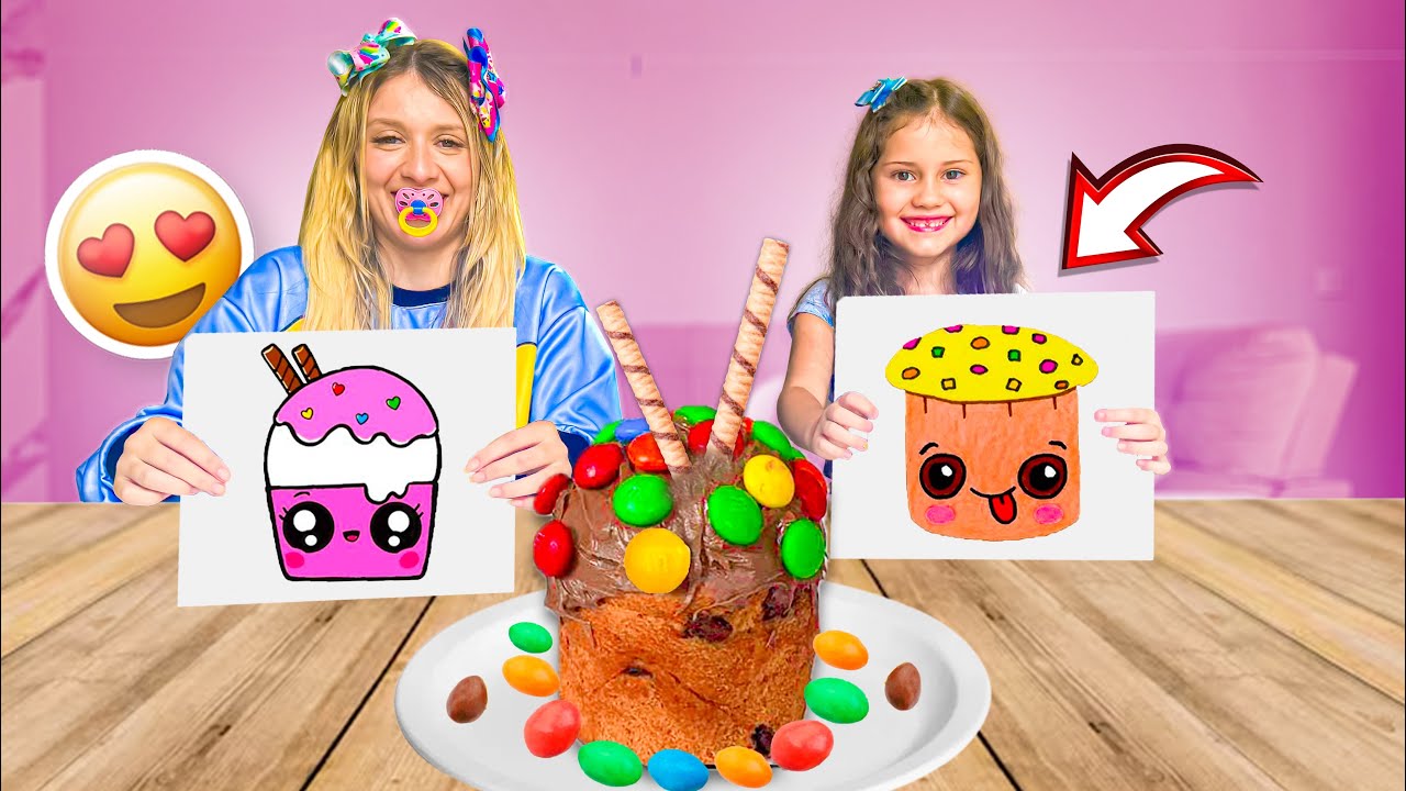 QUEM FIZER O MELHOR DESENHO VAI TER QUE COMER!! - Desafio extremo 