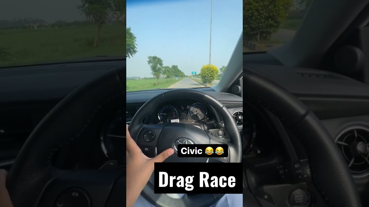 Toyota Grande Vs Honda Civic Drag Race❤❤❤