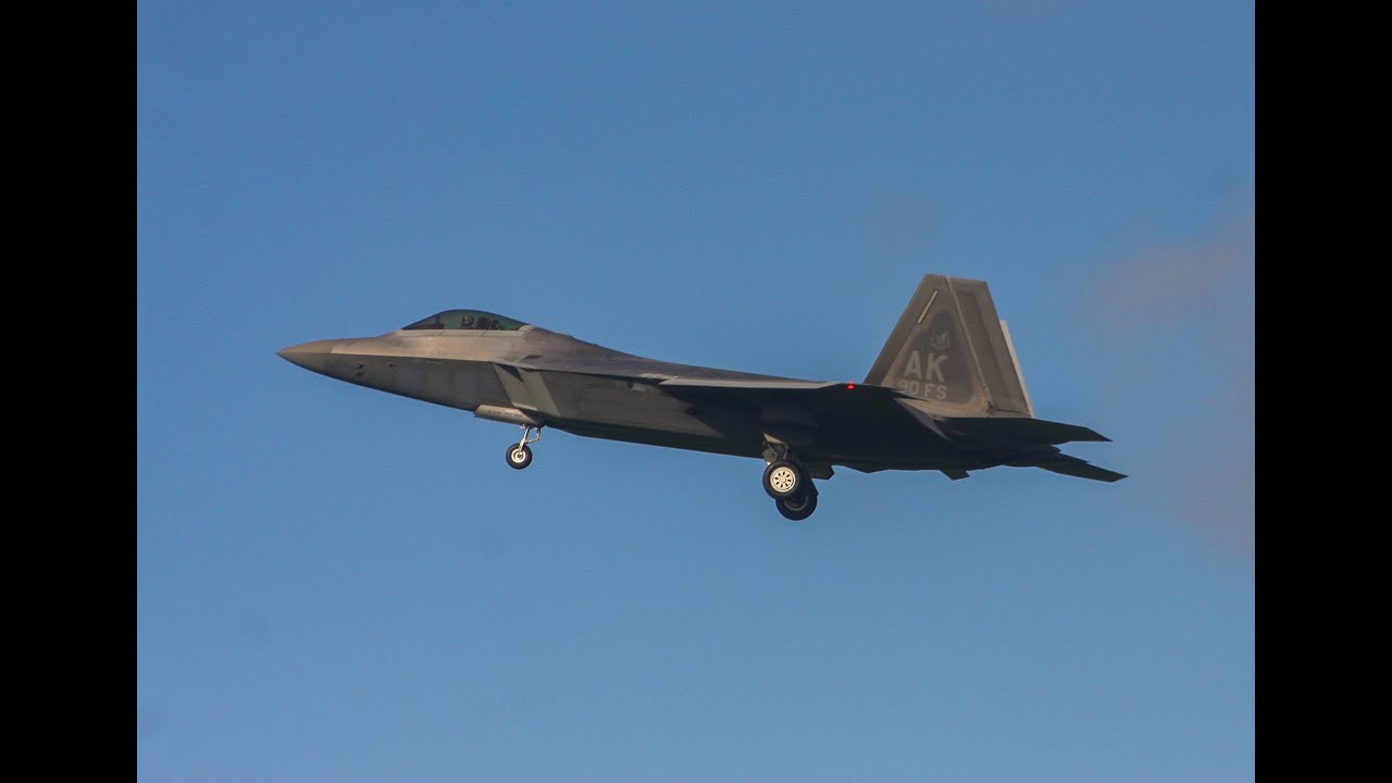 VERY RARE!!!! USAF Lockheed Martin F 22A Raptors at Leeuwarden Airbase 16-10-2022