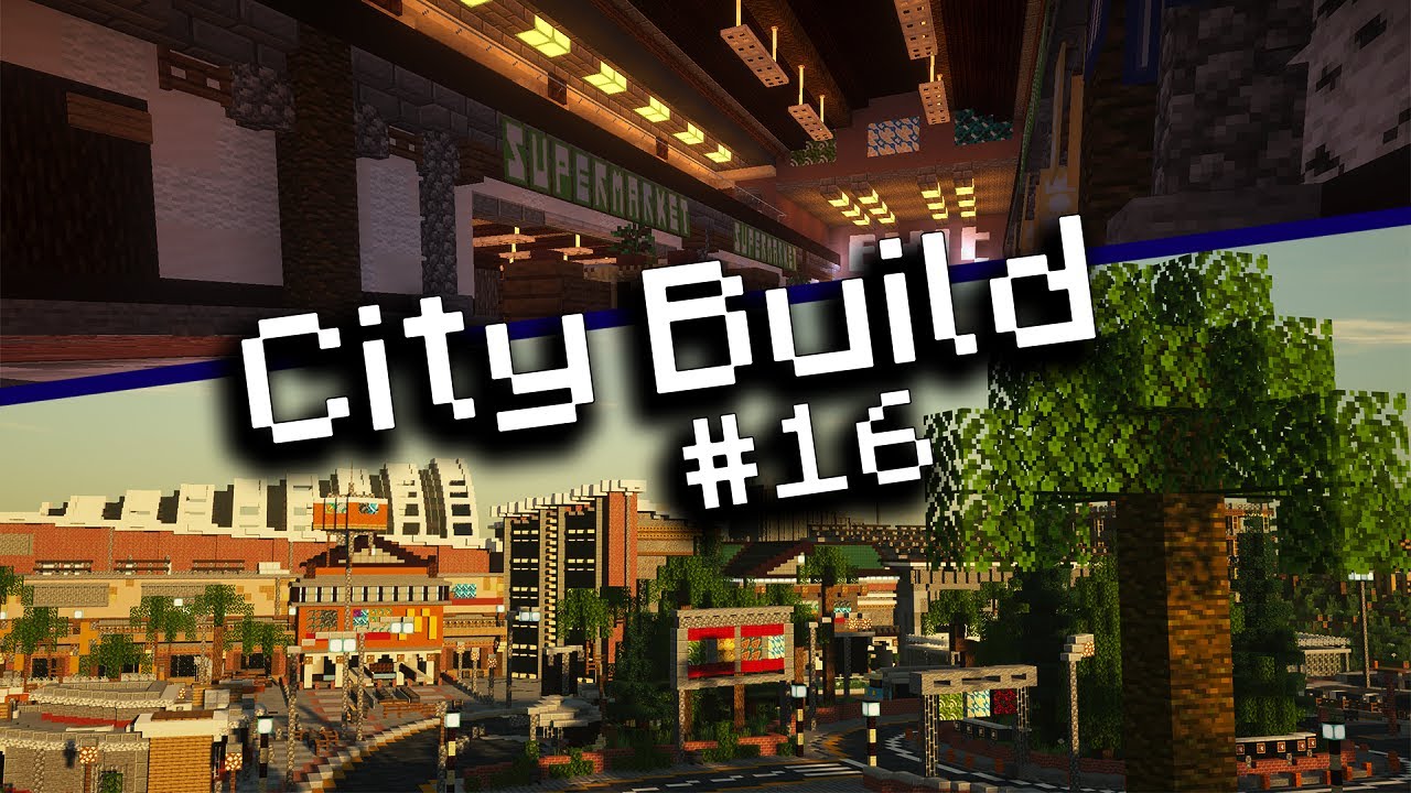 City Build #16 - Shopping Mall (Minecraft Timelapse)