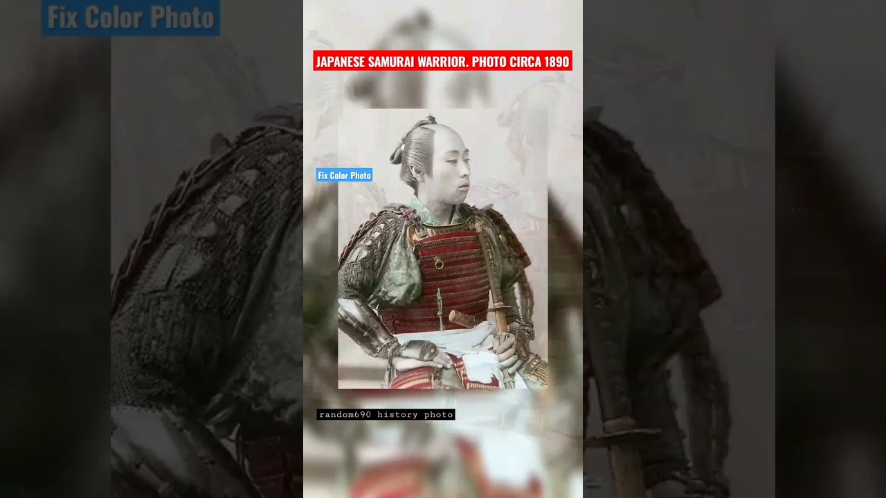 🇯🇵 Samurai Historic Photo #share#beforeandafter#random#shorts 6'5'23 #samurai #random690 #historical